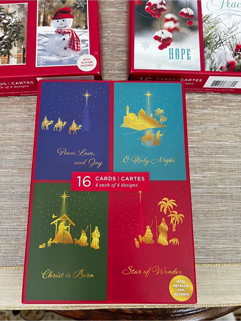 Lot of 3 Christmas Cards 16 count in Each Box